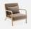 Stoffen fauteuil Lorens - L65xP80xH79cm - Beige