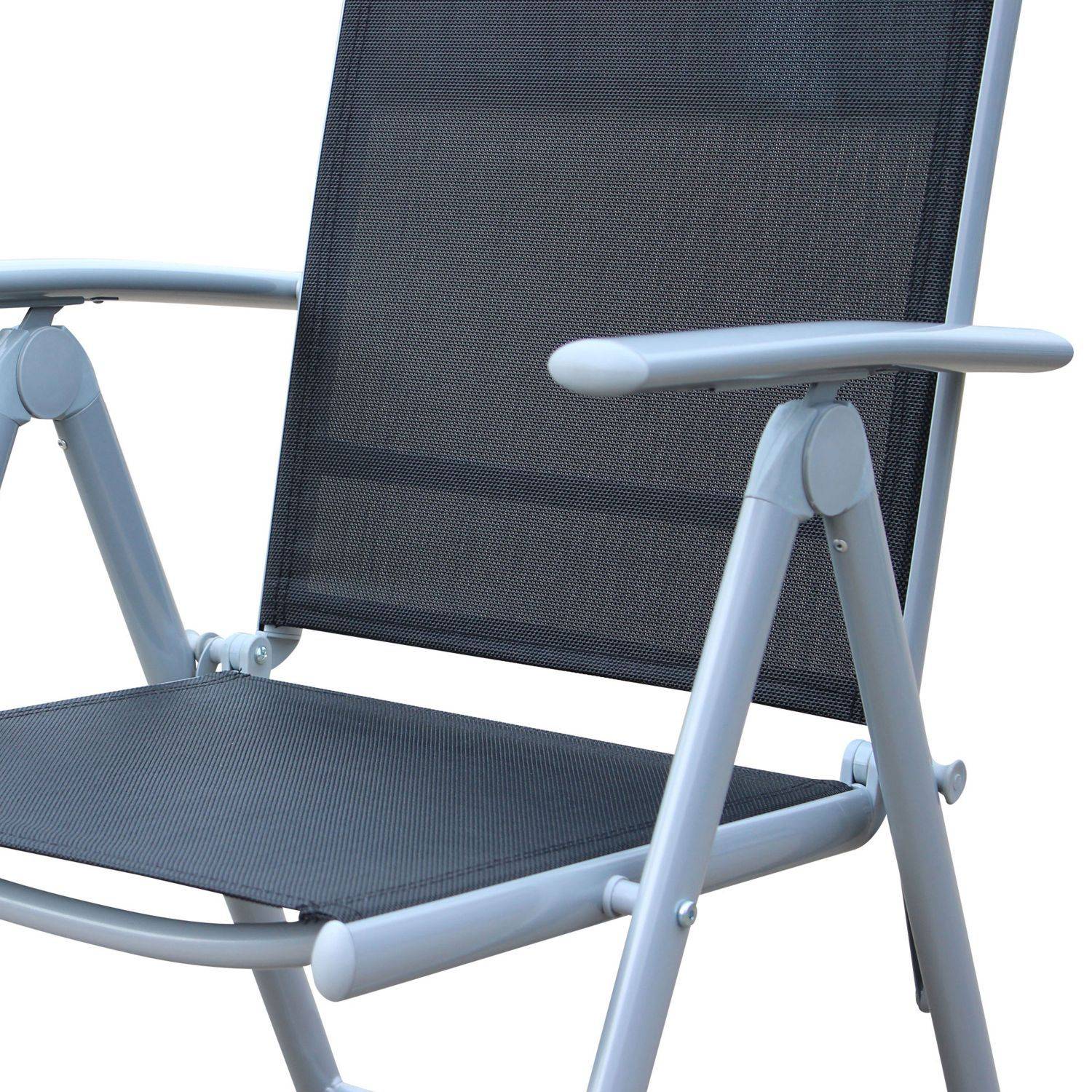Ensemble de 2 fauteuils Naevia en aluminium et textilène Photo4