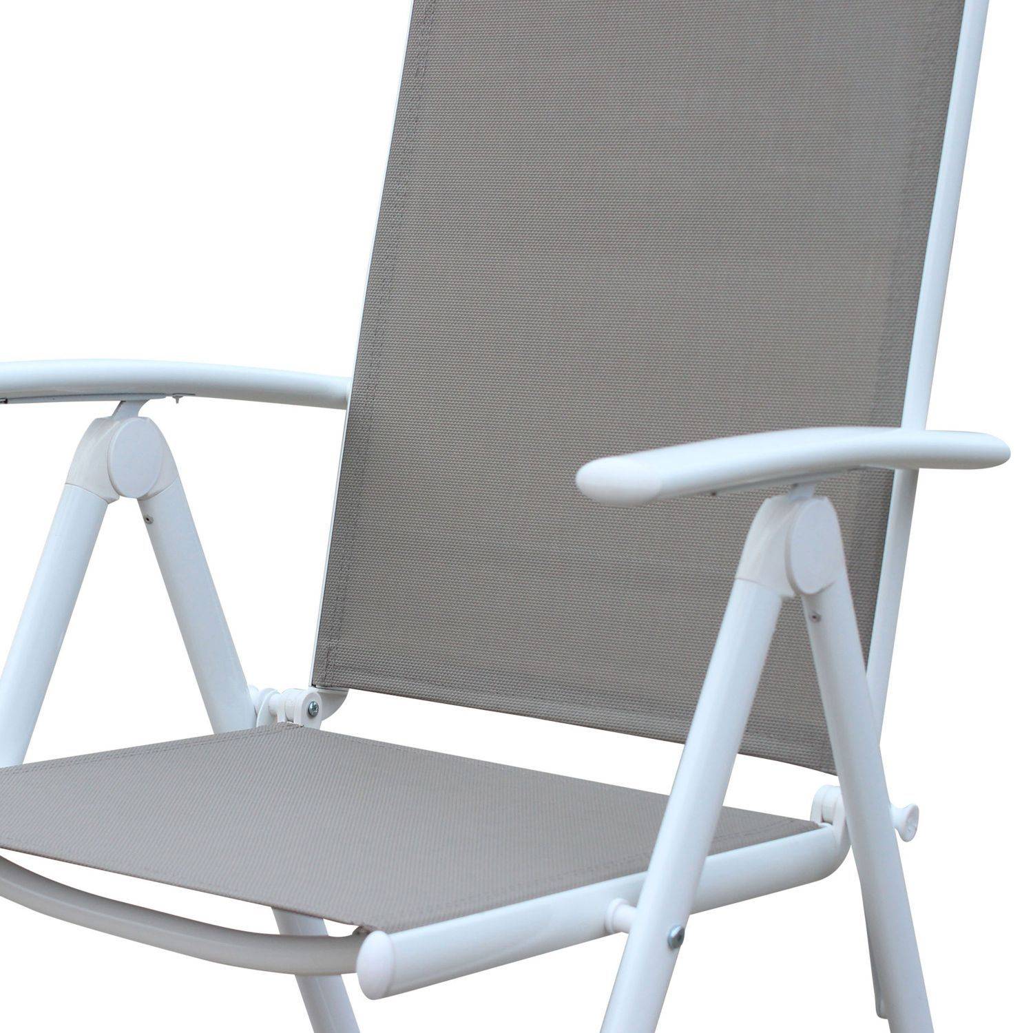 Ensemble de 2 fauteuils Naevia en aluminium et textilène Photo4