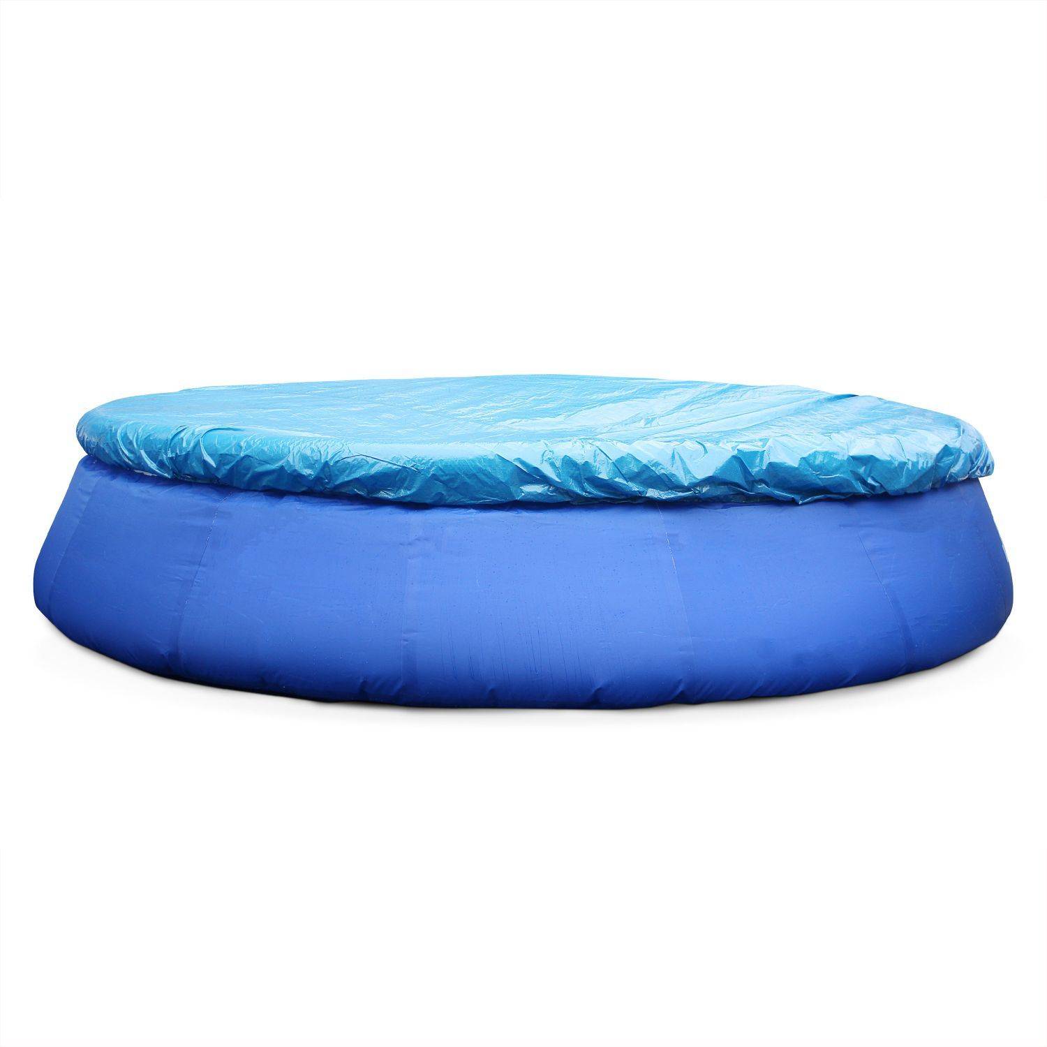 Kit piscine Emeraude gonflable bleue autoportante ronde Ø450x90cm avec pompe de filtration, bâche de protection, tapis de sol et échelle, piscine hors sol autostable Photo4