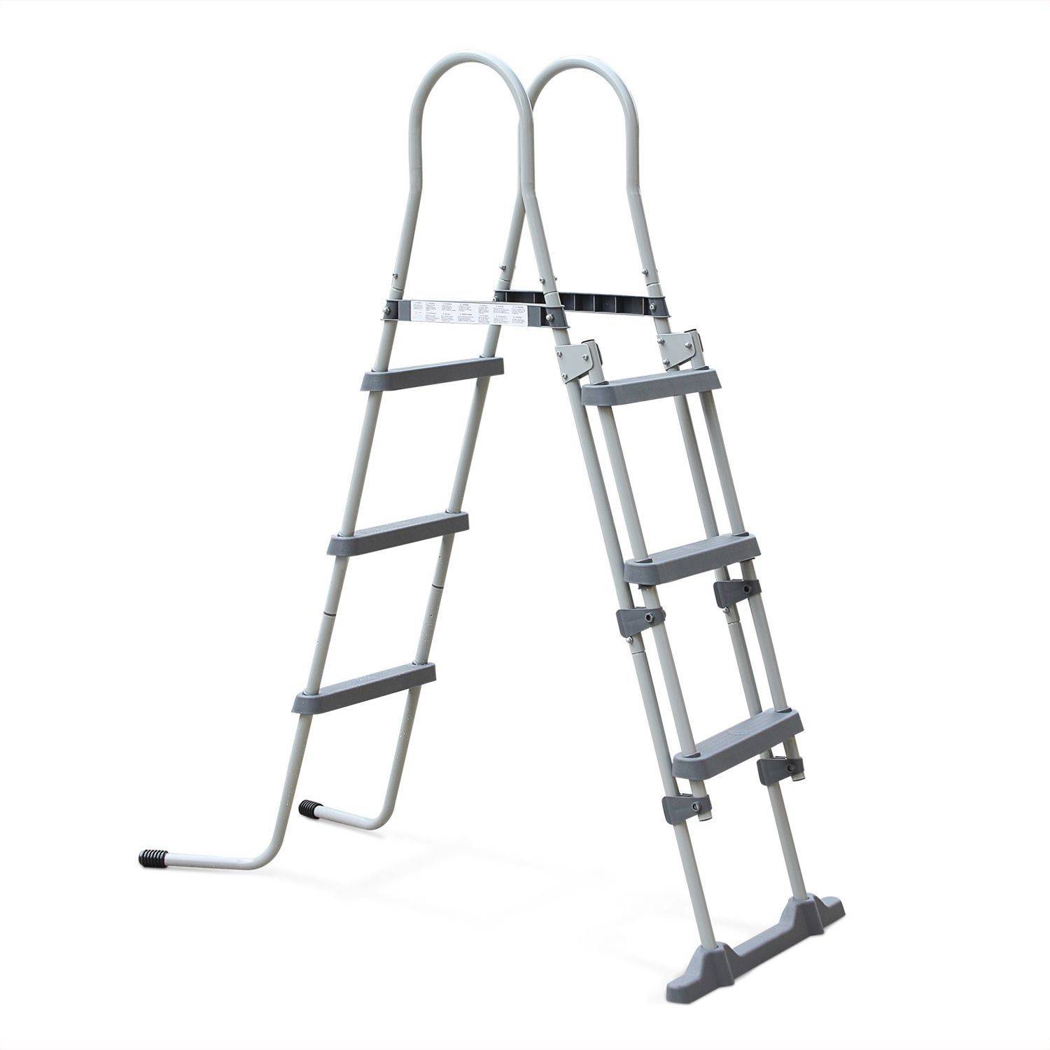 Ladder met 3 tredes Ladder voor zwembad met een maximale hoogte van 109cm