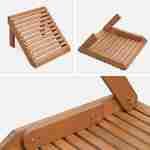 Cadeirão de jardim em madeira com apoio para os pés/mesa baixa - Adirondack Salamanca - Eucalyptus FSC, cadeira de pátio retro Photo6
