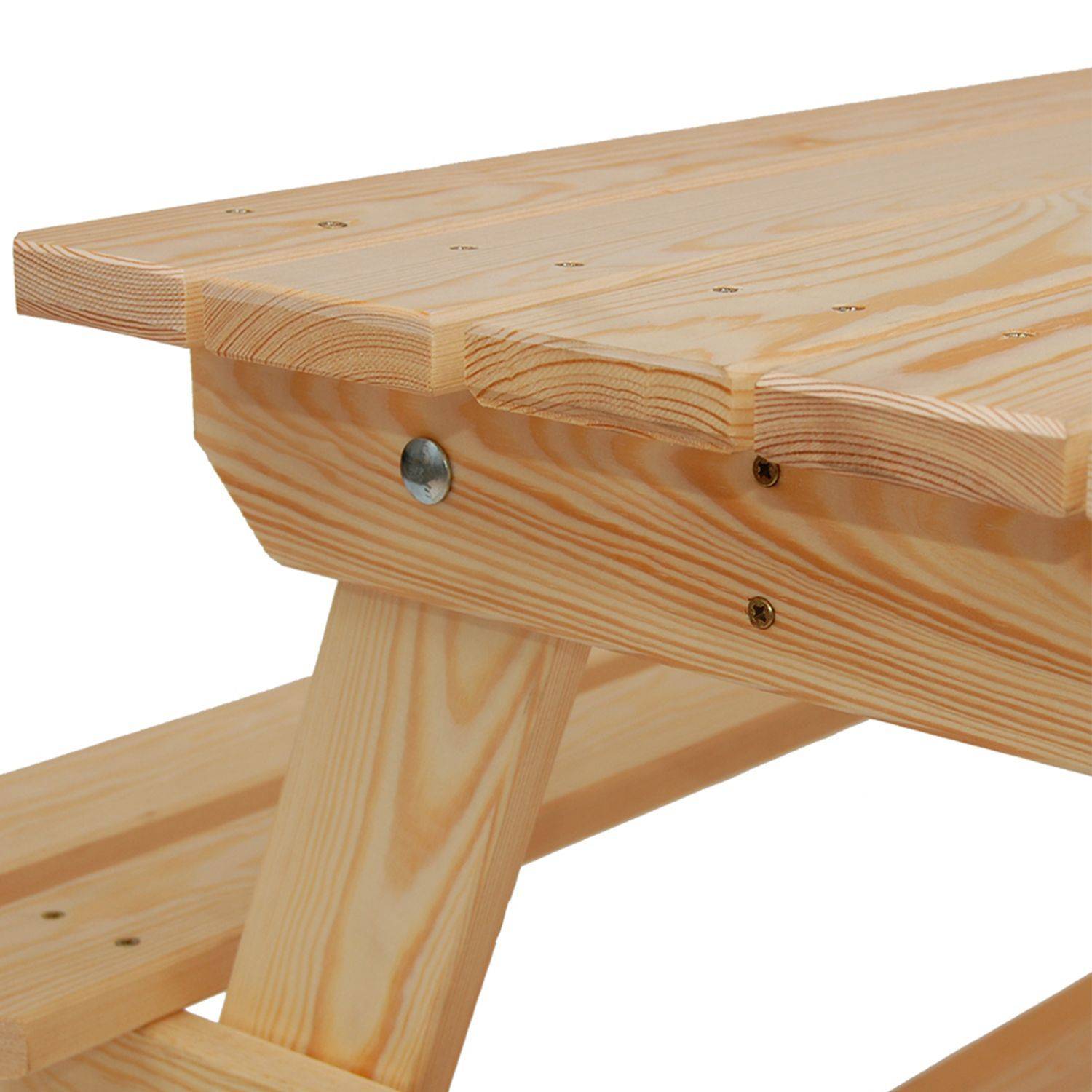 Holzpicknicktisch für Kinder - PADANO Junior - rechteckig für Kinder mit FSC-Kiefernbänken, hergestellt in Europa Photo5