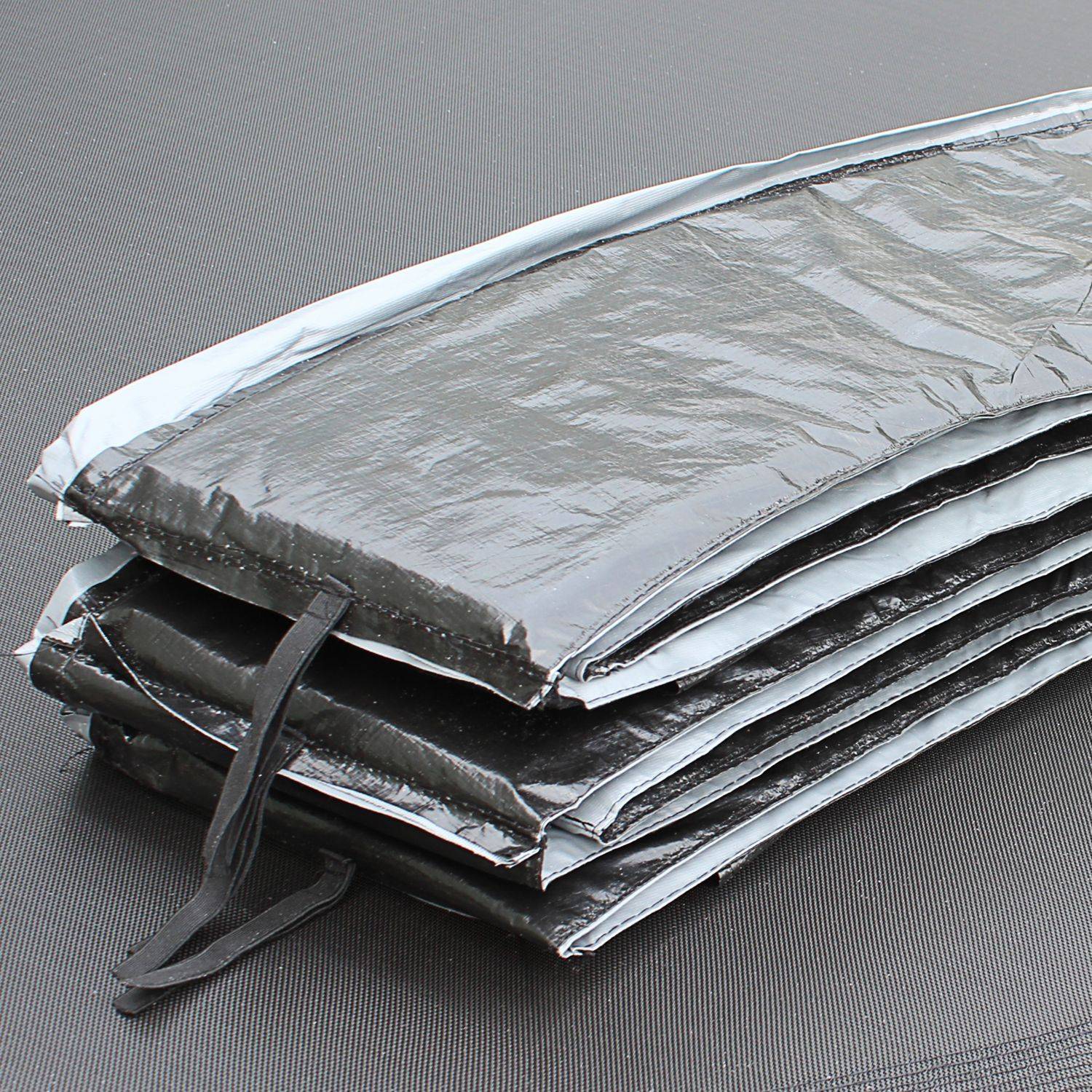 Almofada protectora de molas cinzenta para trampolim 370 cm - Saturne XXL Photo2