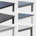 Gartengarnitur - Chicago Grau/Hellgrau - Ausziehbarer Tisch 175/245 cm mit Verlängerung und 8 Sitzen aus Textilene Photo9