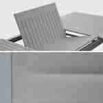 Gartengarnitur - Chicago Grau/Hellgrau - Ausziehbarer Tisch 175/245 cm mit Verlängerung und 8 Sitzen aus Textilene Photo8