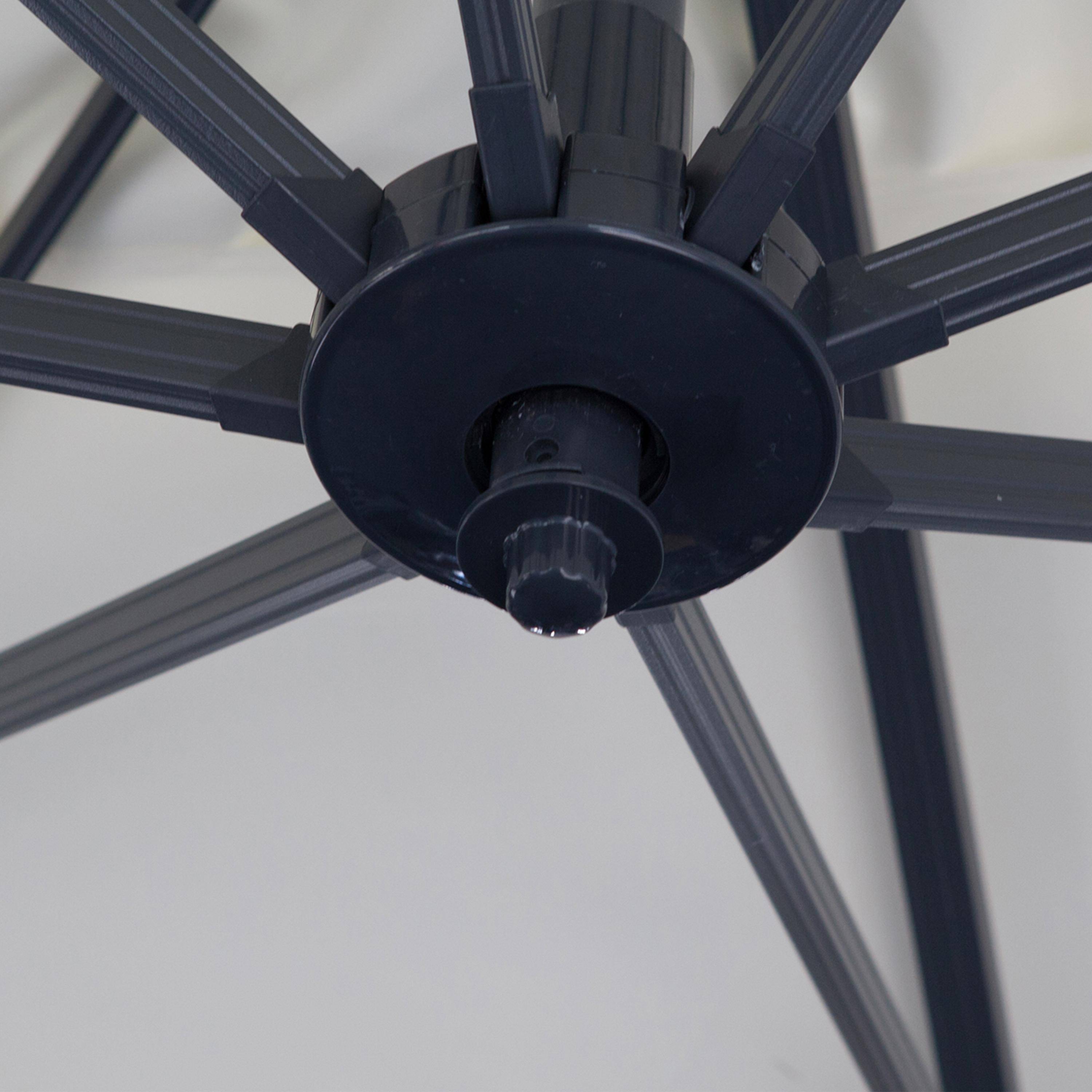 Lampe LED - Noir -  Pour parasol mât central, et déporté Alice's Garden Photo3