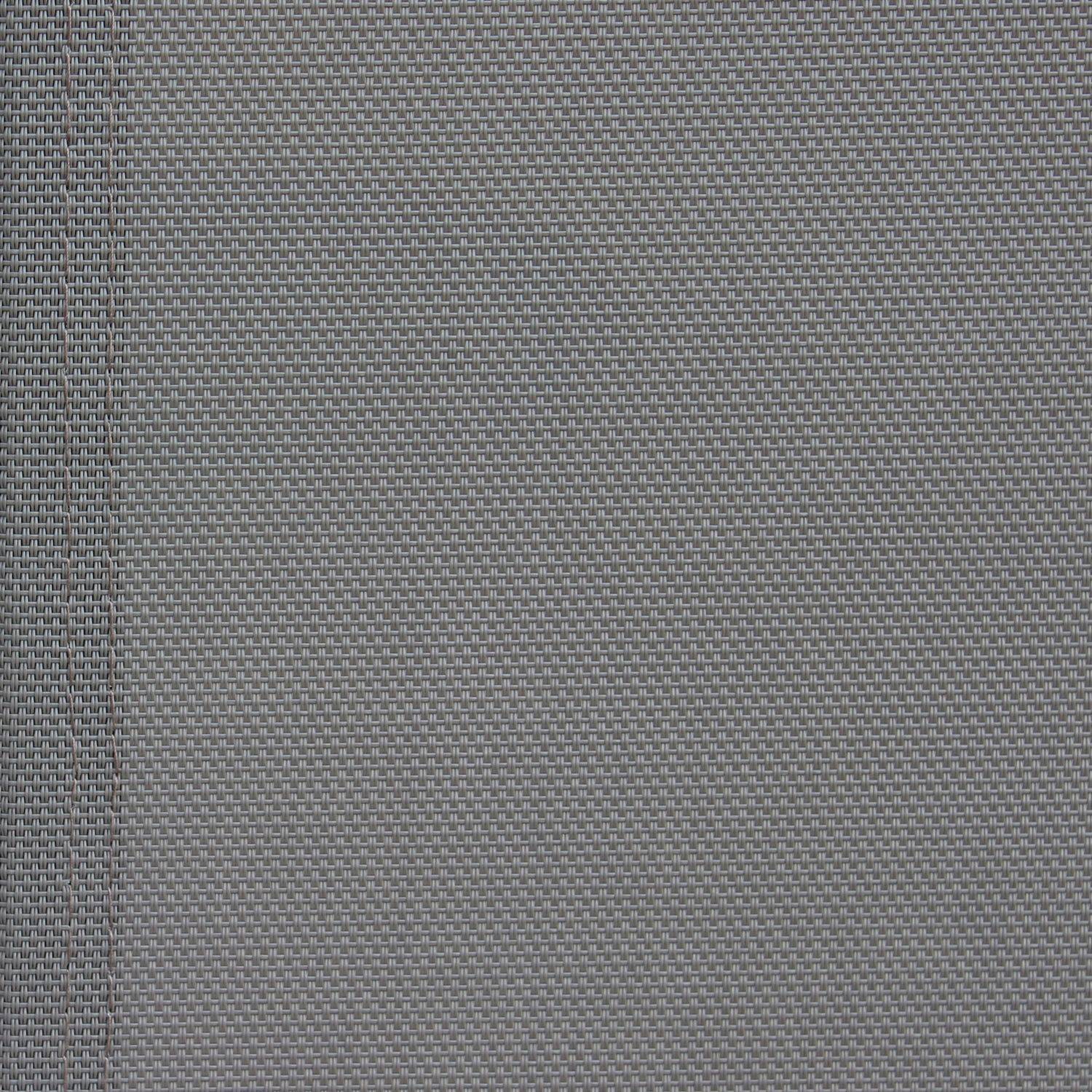 Gartengarnitur aus Aluminium und Textilene - Naevia - Weiß, Taupe - 8 Plätze - 1 großer rechteckiger Tisch, 8 Klappsessel Photo5
