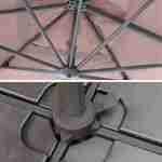 Falgos, parasol déporté carré - Taupe - 3x3m Photo5