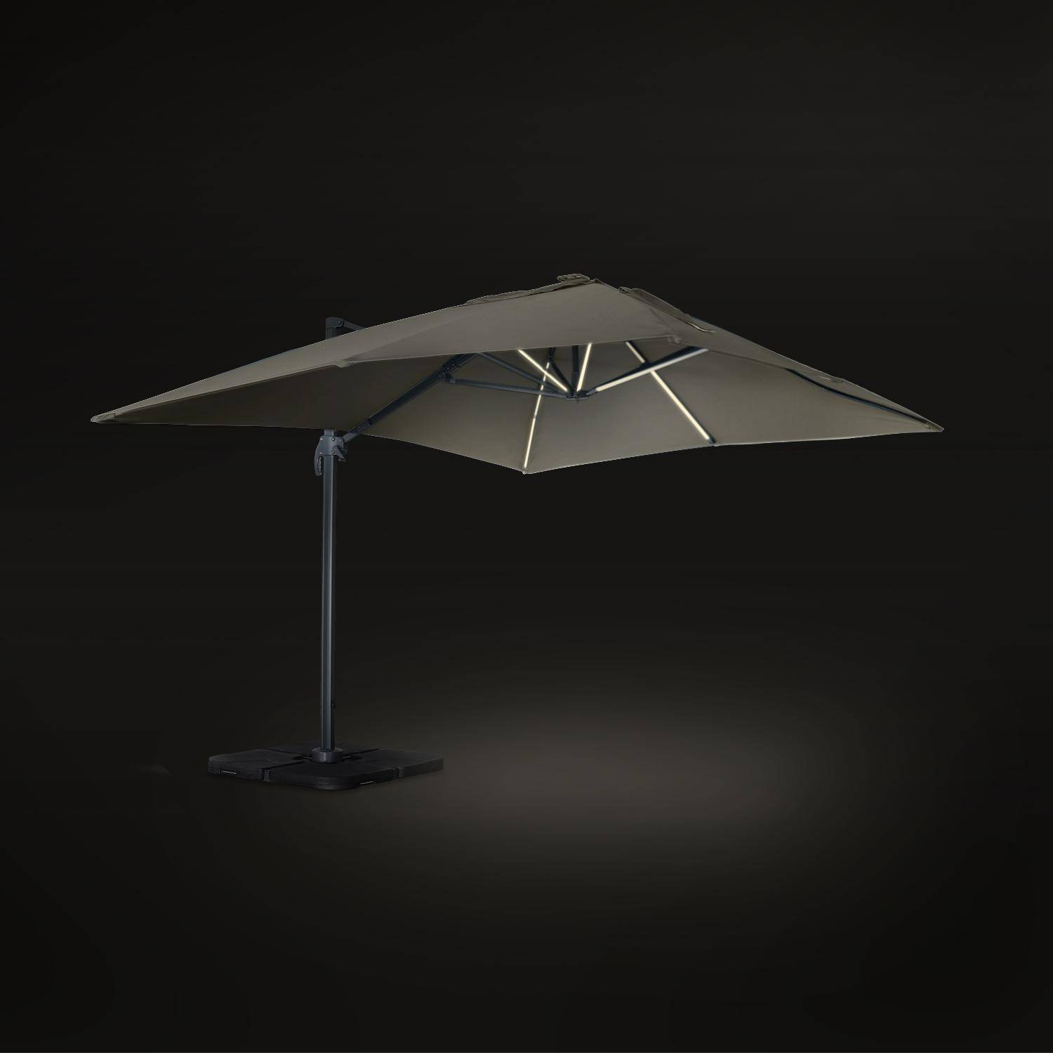 Luce, parasol déporté haut de gamme 3x4m Photo4