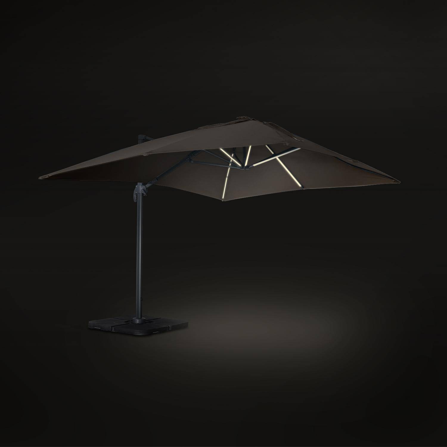 Luce, parasol déporté haut de gamme 3x4m Photo4