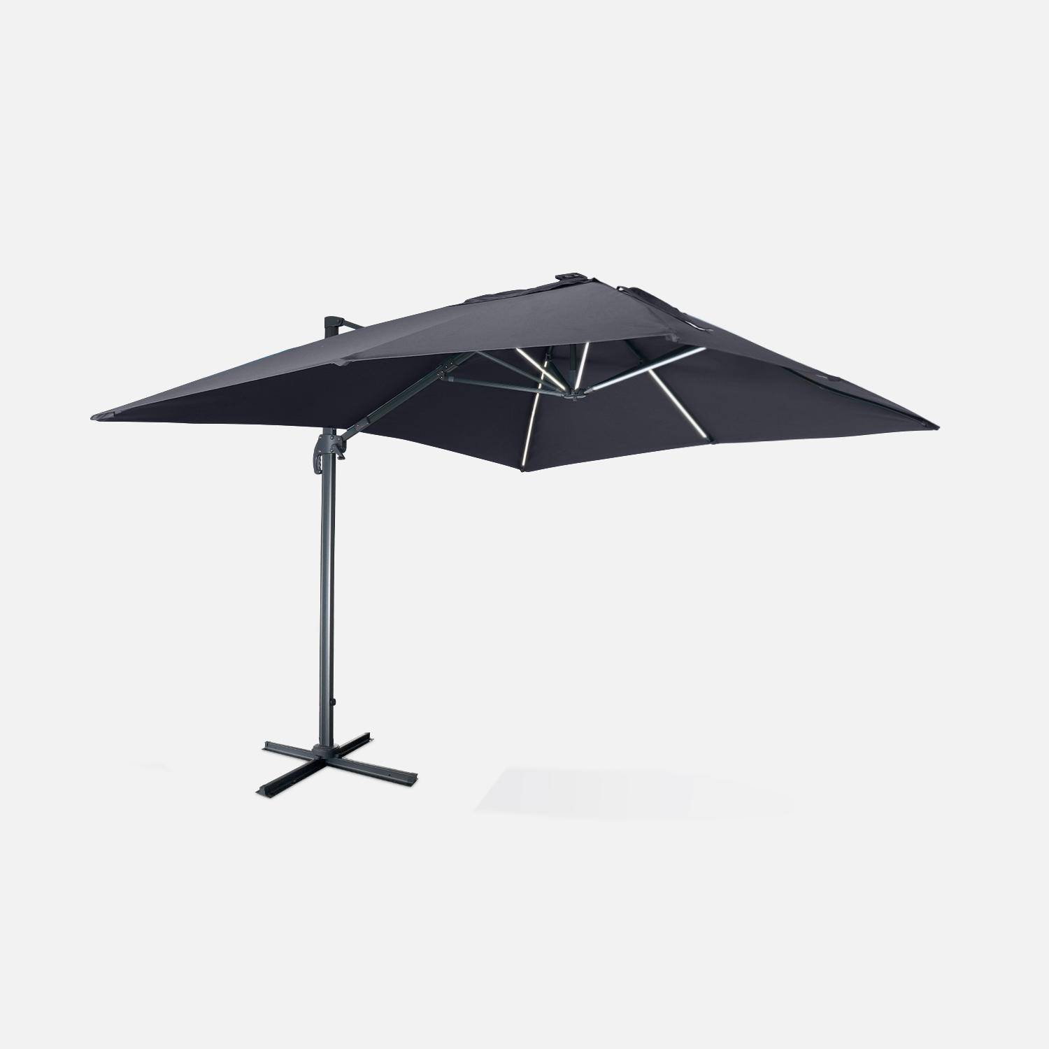 Luce, parasol déporté haut de gamme 3x4m Photo1