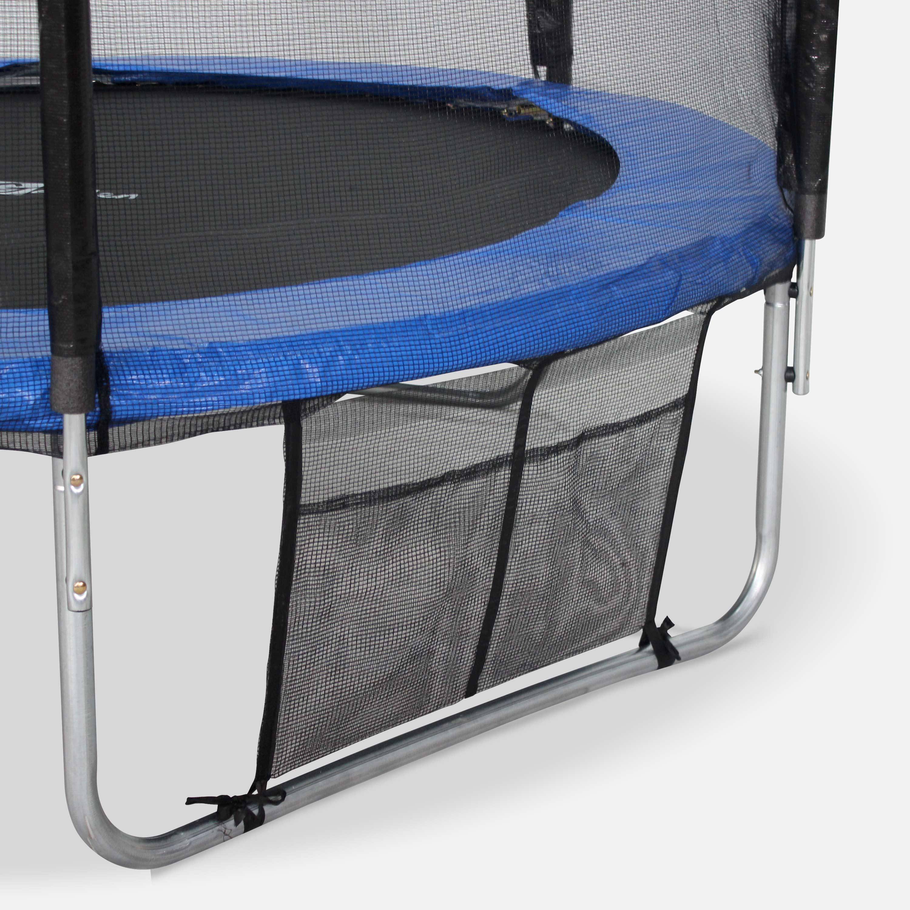 Trampolim de 305 cm,cama elastica suporta até 100 kg. Inclui: escada + cobertura de proteção + bolsa para sapatos + kit de fixação  - Mars XXL Photo4