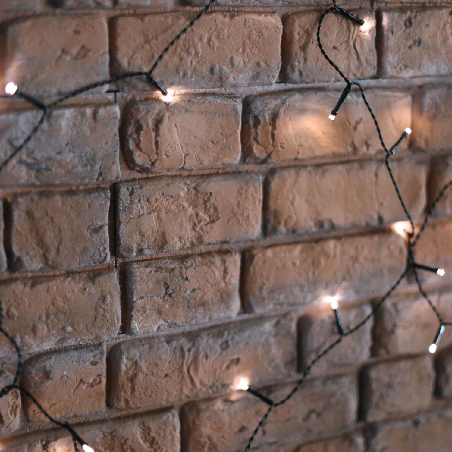 Luci natalizie da esterno con funzione timer, 10 m di lunghezza, 100 LED bianco caldo, 8 modalità Photo2