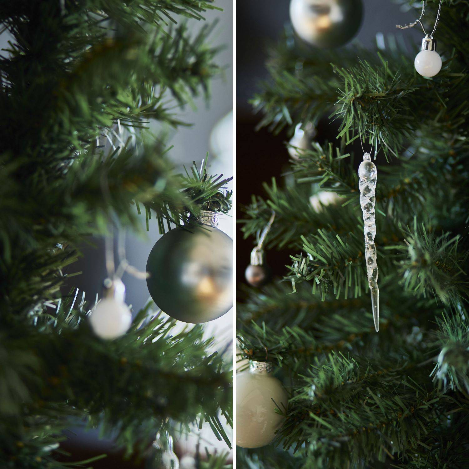 Sapin de Noël artificiel de 150 cm, pied inclus, décoration de Noël Photo3