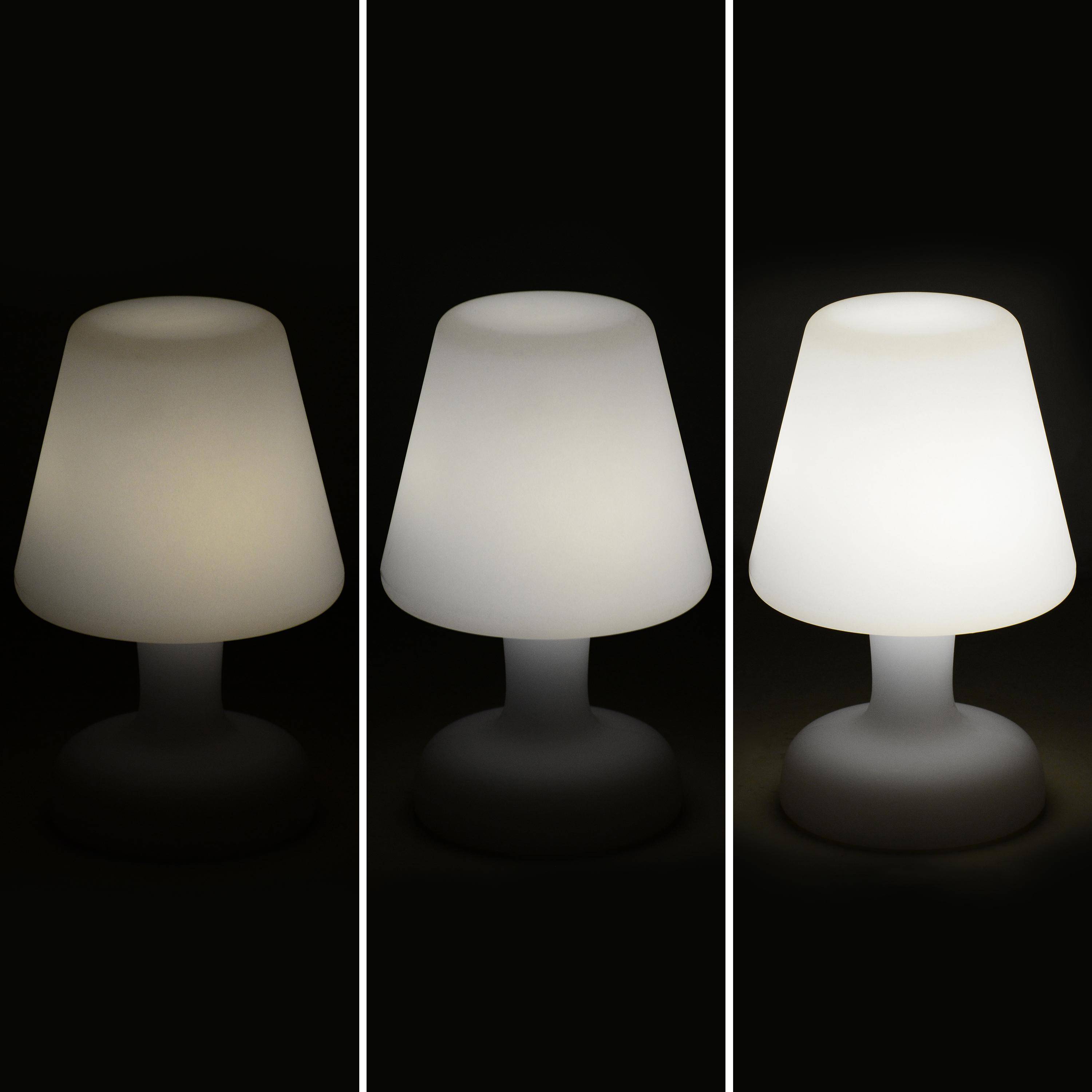 Tischlampe 26cm LED-Leuchte- Dekorative Tischleuchte, Ø 16cm, kabellos wiederaufladbar Photo4
