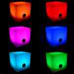 Enceinte Bluetooth lumineuse LED multicolore pour l'extérieur rechargeable - 6 couleurs Photo5