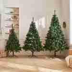 Sapin de Noël artificiel de 180cm - Hinton - dense et touffu, mélange d’aiguilles, aspect réaliste, pied inclus Photo2