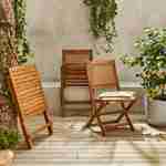 Gartentisch Bistro Rundrohr 2-Sitzer, Bohémia, 1 Tisch, 2 Stühle 60 x 60 x 72 cm Photo3