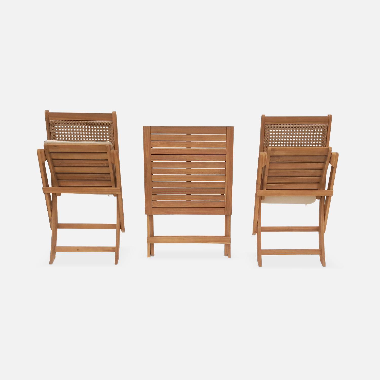 Gartentisch Bistro Rundrohr 2-Sitzer, Bohémia, 1 Tisch, 2 Stühle 60 x 60 x 72 cm Photo8