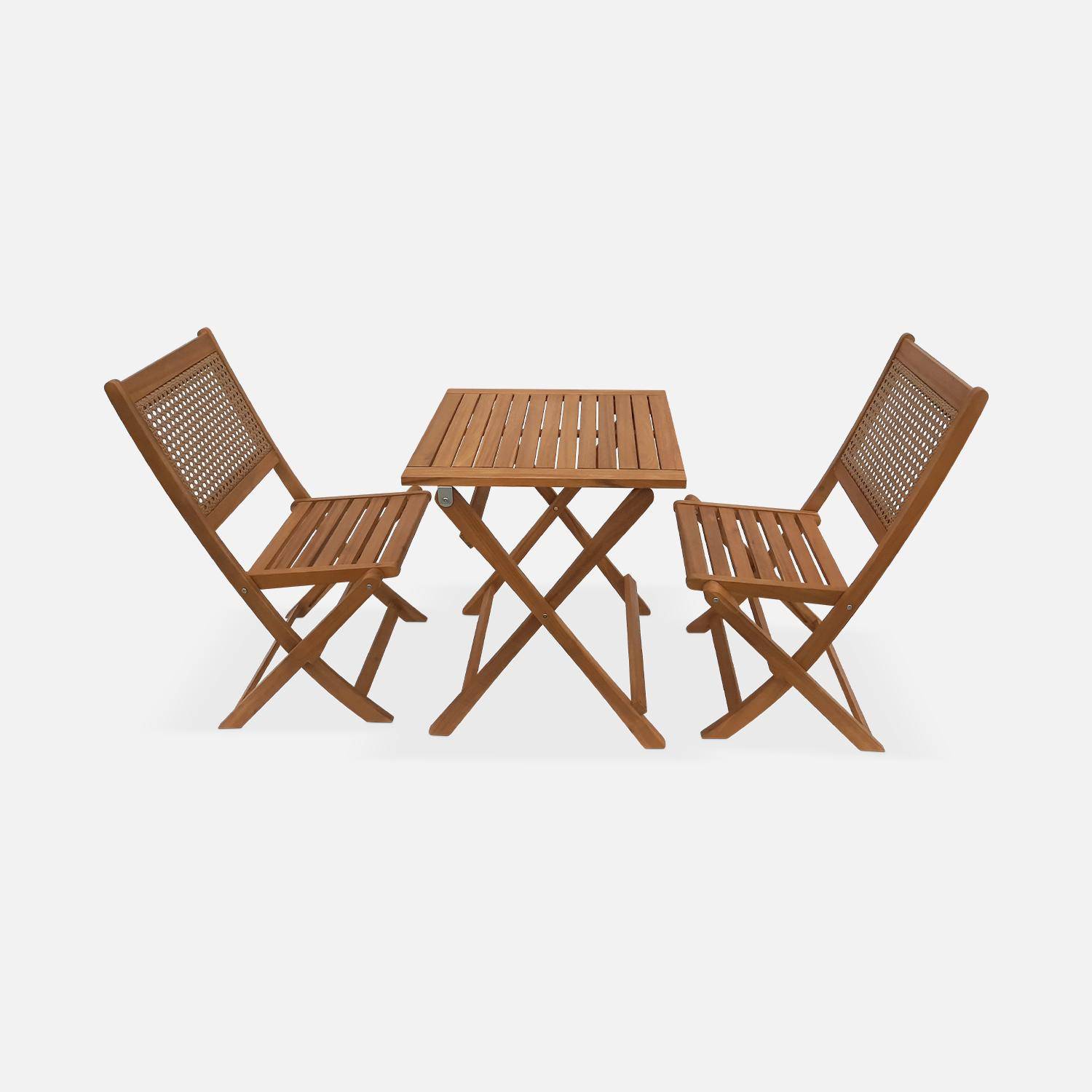 Gartentisch Bistro Rundrohr 2-Sitzer, Bohémia, 1 Tisch, 2 Stühle 60 x 60 x 72 cm Photo7