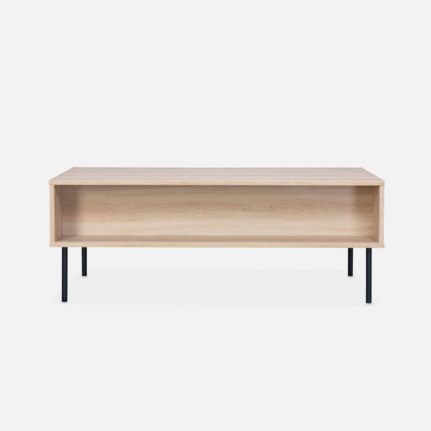 Table basse, Braga, un tiroir, deux espaces de rangement, L 110 x l 59 x H 41cm Photo3