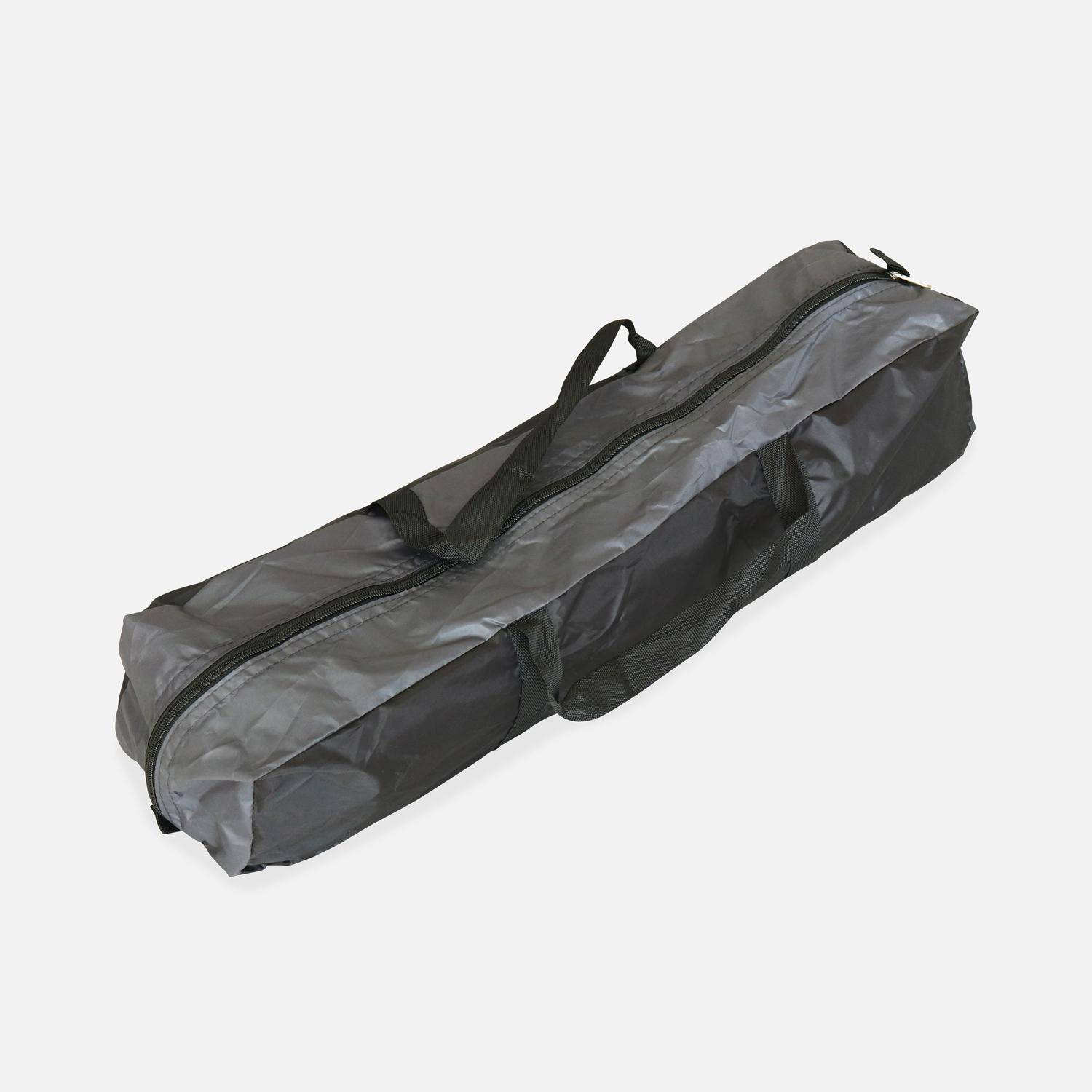 Trampoline 305cm bleu avec pack d'accessoires + Tente de camping avec sac de transport Photo6