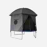 Trampoline 305cm bleu avec pack d'accessoires + Tente de camping avec sac de transport Photo2