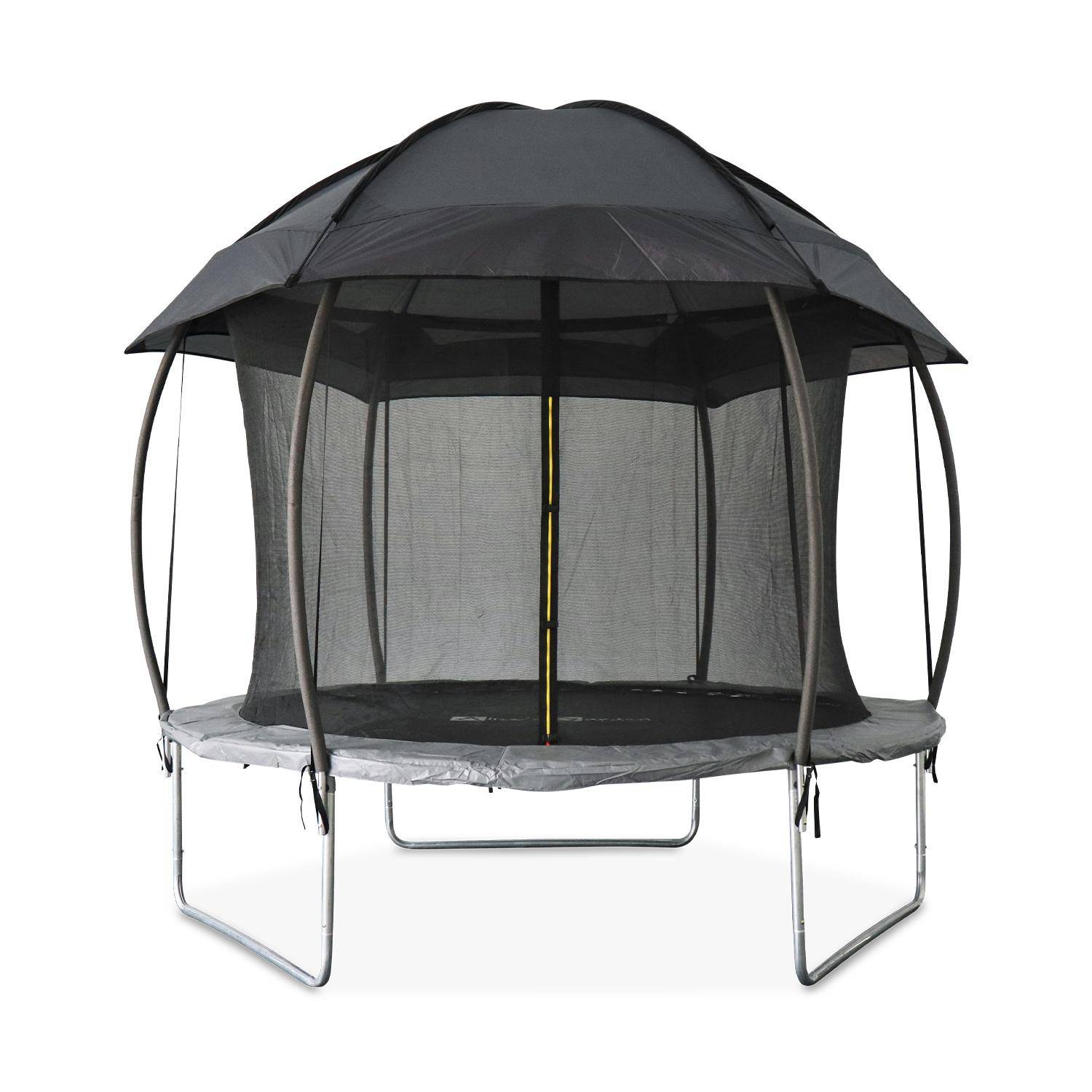 Trampoline 305cm filet intérieur avec pack d'accessoires + Tente de camping avec sac de transport Photo6