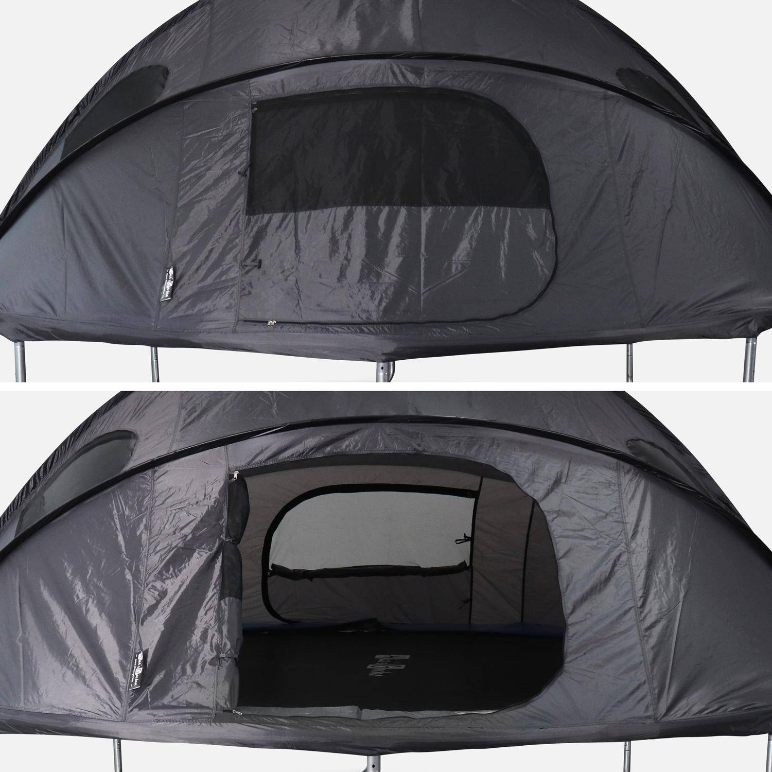 Trampoline 370cm filet intérieur avec pack d'accessoires + Tente de camping Photo5