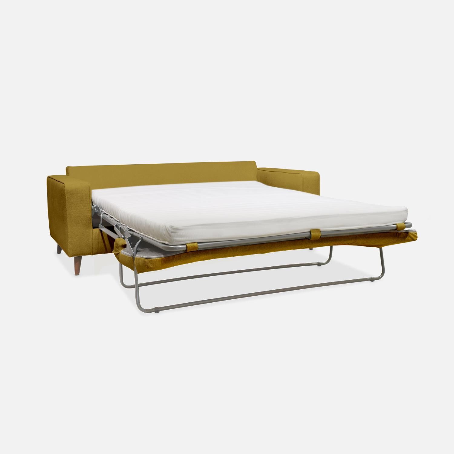 Canapé lit convertible 3 places avec matelas 12cm - Fabriqué en France
