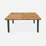 Table intérieur / extérieur Santana en bois et métal 6 places, 150cm Photo5