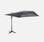 Uitgezette vierkante parasol 3x3m top-of-the-range | Alice's Garden