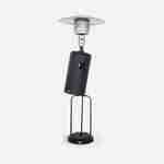Parasol chauffant gaz noir 13kW + Kit tuyau flexible de gaz + détendeur Propane Photo3
