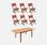 Conjunto de mobiliário de jardim em madeira Almeria, taupe, mesa retangular 120-180cm, 6 cadeiras em eucalipto FSC e textilene