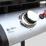 Plancha de gas 2 quemadores - Porthos - 5 kW, barbacoa, cocina de exterior, placa esmaltada, acero inoxidable Photo5