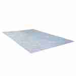 Tapis de sol gris 583 x 390 cm pour piscine rectangulaire hors sol 540 x 300 cm Photo3