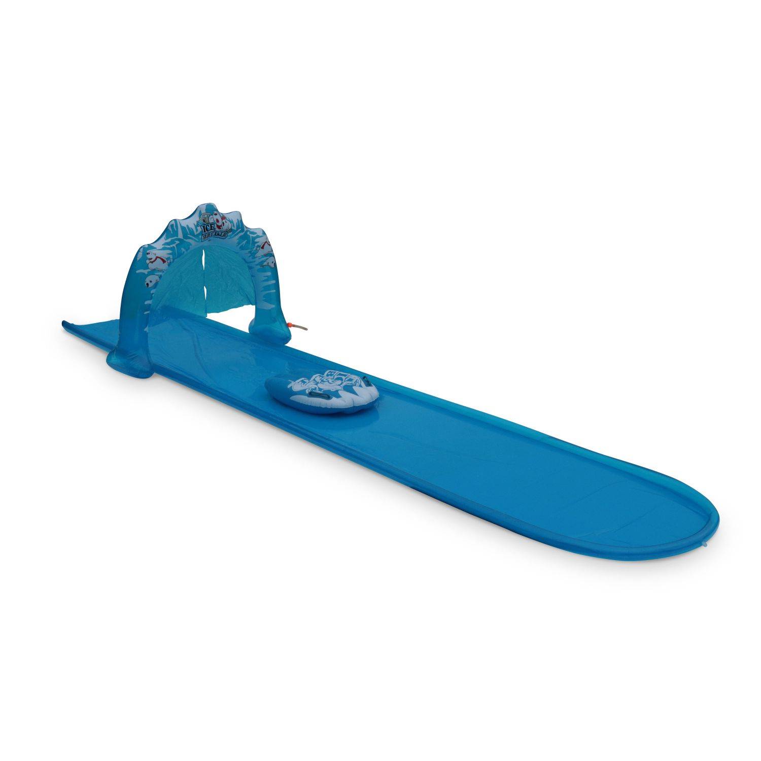 Tibo Ice Waterglijmat 5 m  TIBO ICE met opblaasbaar bodyboard, waterglijbaan