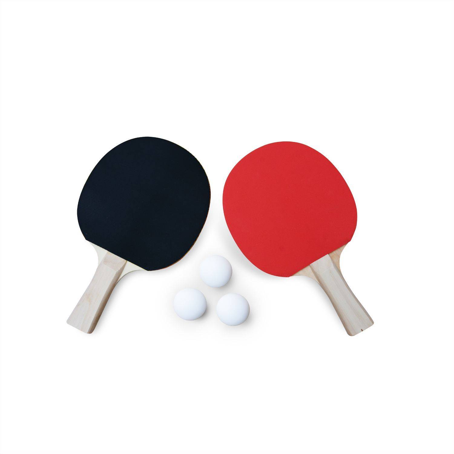 Tischtennisschläger Tischtennis 2 Schläger mit 3 Bälle Ping-Pong Schläger Set 
