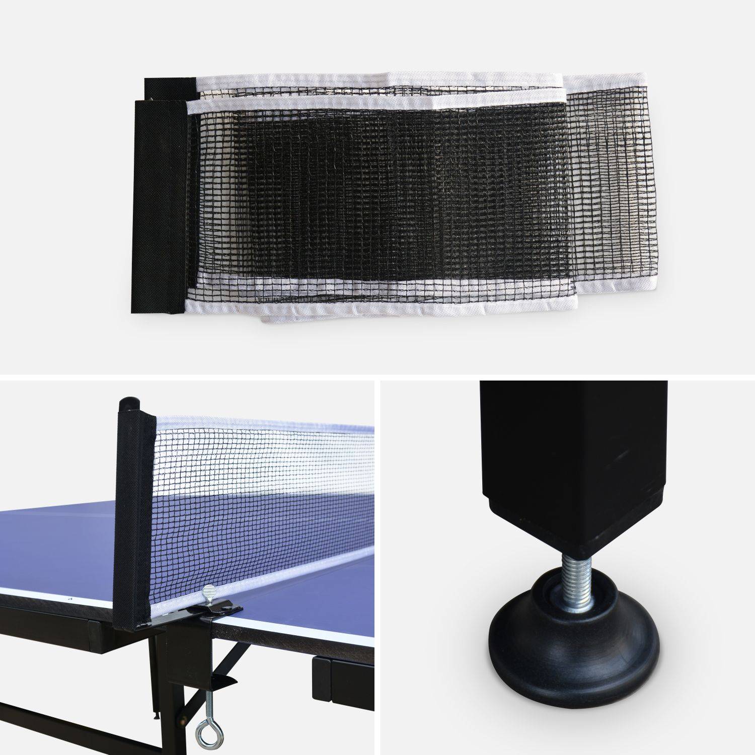 Table de ping pong INDOOR bleue Nagano- table avec 2 raquettes et 4 balles, pour utilisation intérieure, sport tennis de table Photo3
