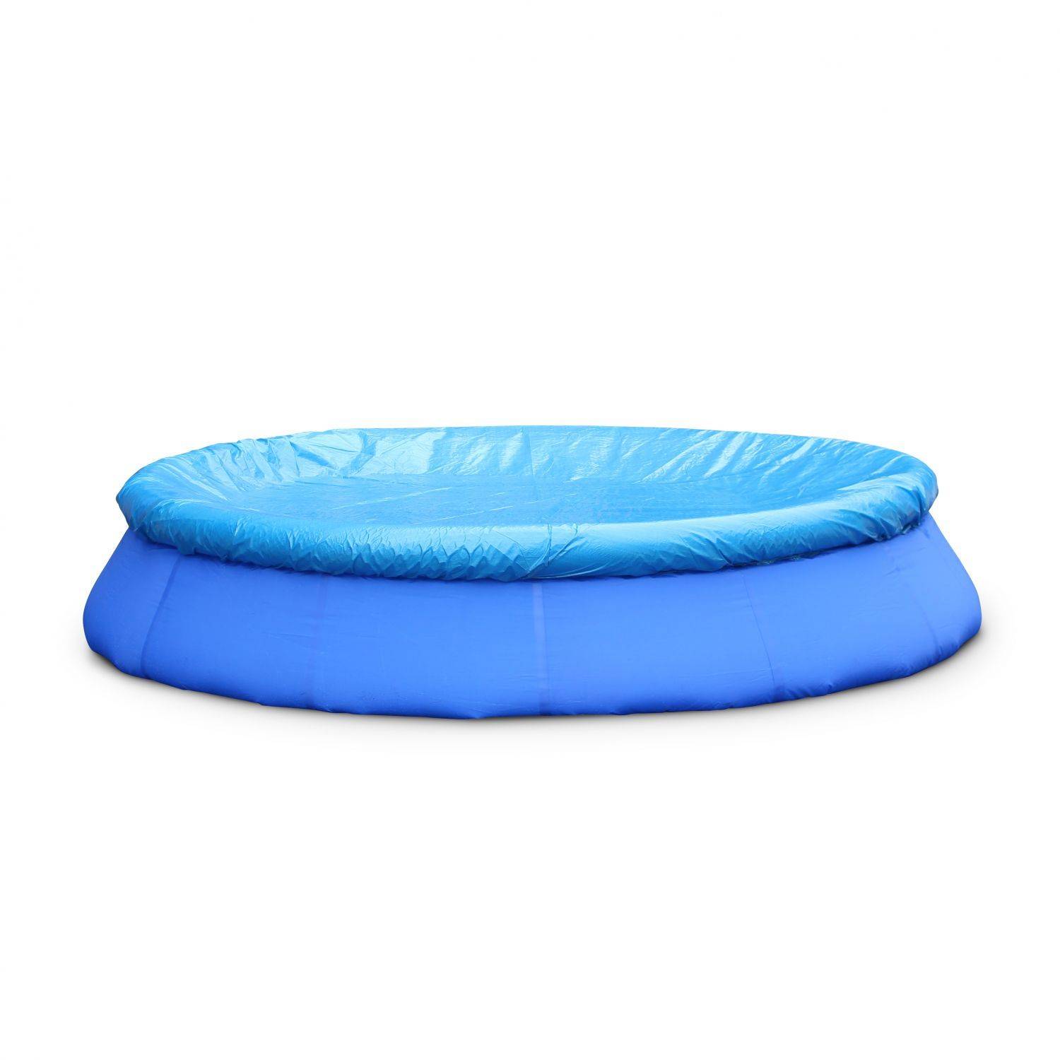 Kit piscine Cristal gonflable bleue autoportante ronde Ø420x84cm avec pompe de filtration, bâche de protection, tapis de sol et échelle Photo4