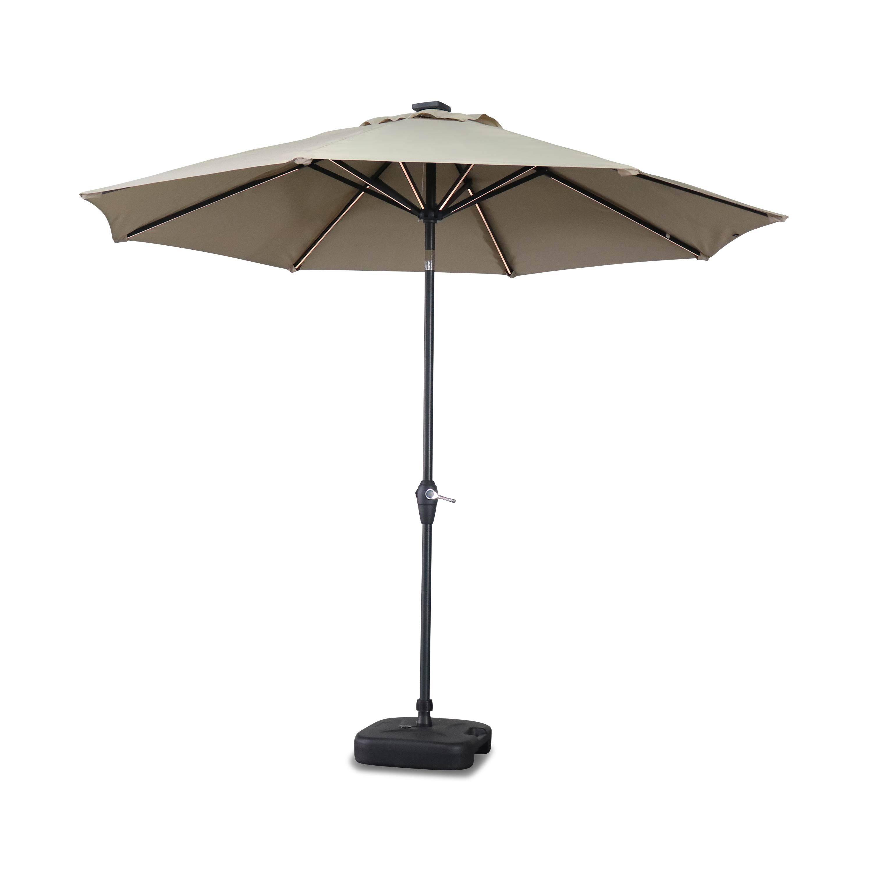 Helios, parasol LED de forme octogonale ø270cm Photo1