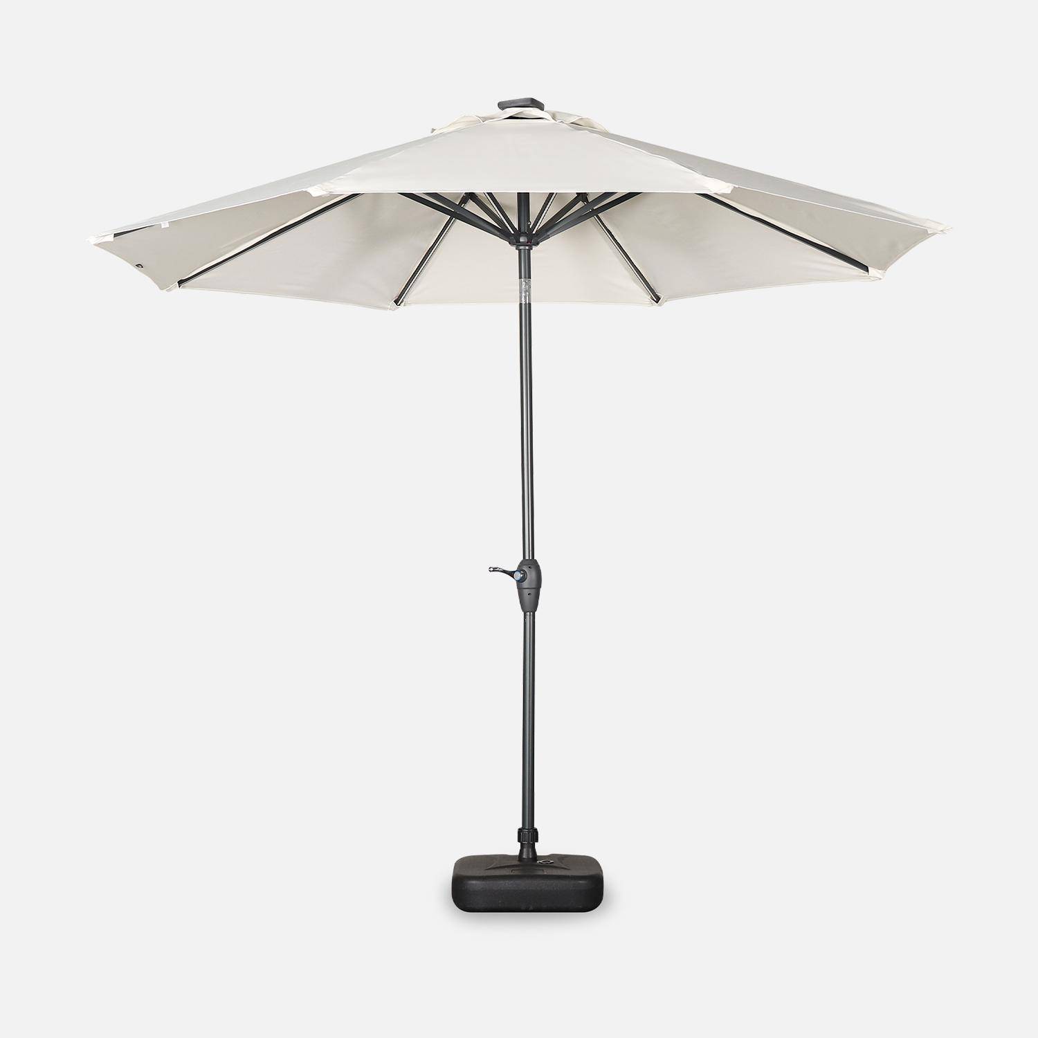 Helios, parasol LED de forme octogonale ø270cm Photo1