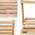 Klappbares Bistro-Balkonset - Figueres - Quadratischer Tisch 60x60cm mit zwei Klappstühlen Photo4