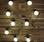 HERACLES -  Guirlande lumineuse guinguette extérieure avec 10 ampoules blanches, 50 LED, à piles, fonction timer,  8 modes