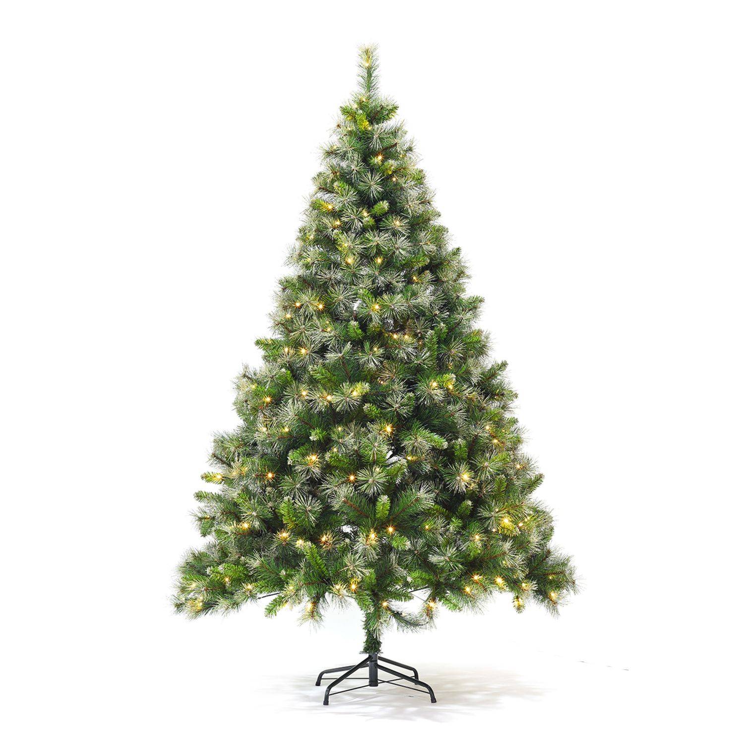 Árbol de Navidad artificial de lujo de 210 cm con luces de hadas y pie incluido - APOLO Photo1