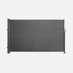 Cortina de exterior retangular, poliéster, cinzento, 300x160 cm Photo2