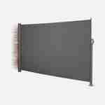 Cortina de exterior retangular, poliéster, cinzento, 300x160 cm Photo1