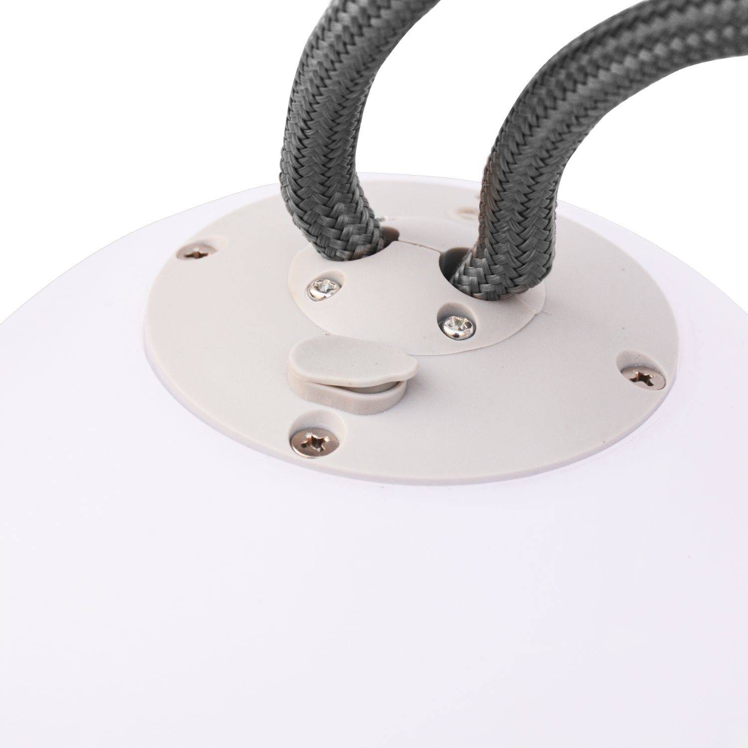 CORDA 20  – Lampe LED sphérique à suspendre, boule lumineuse à accrocher, Ø 20cm, rechargeable Photo3