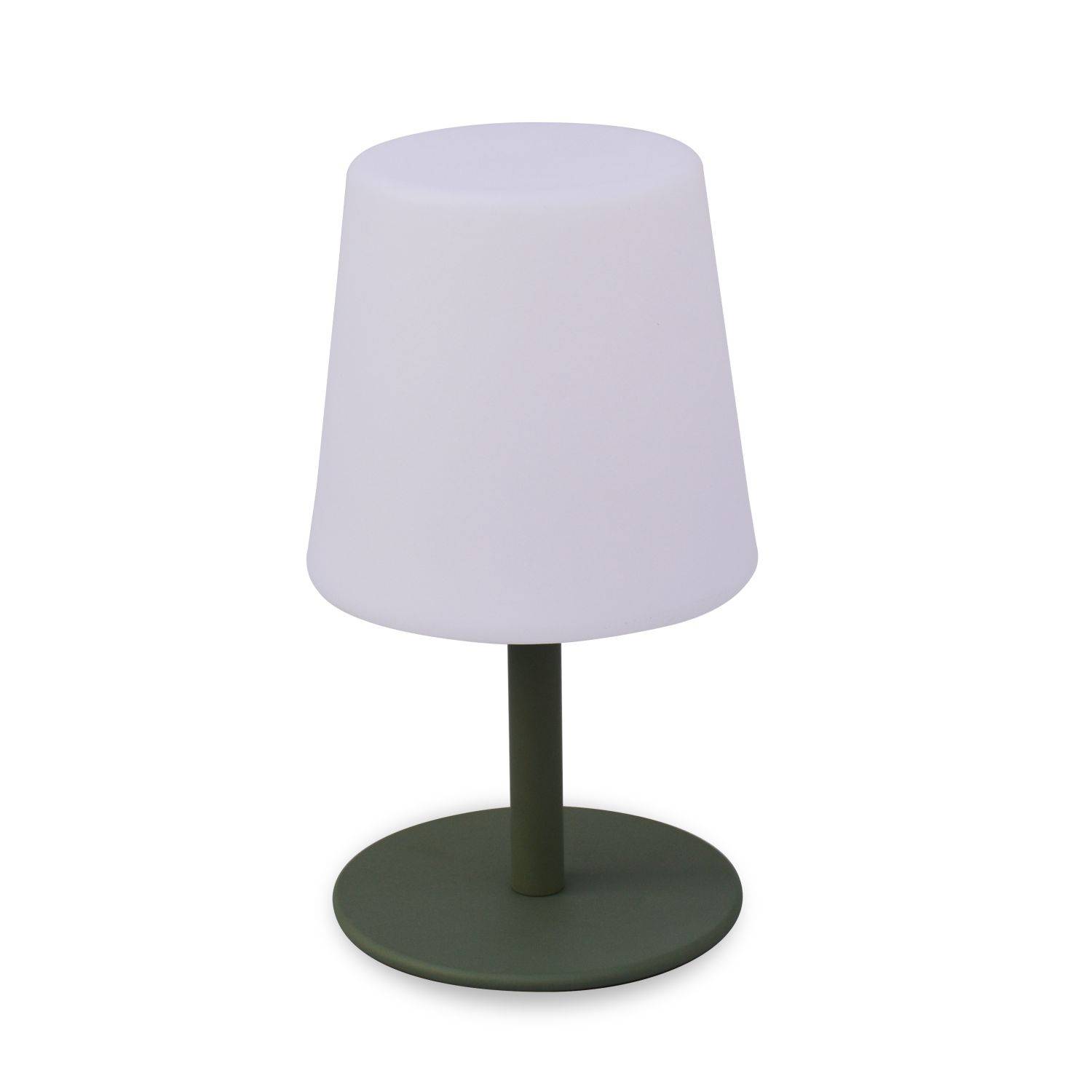 LAMPADA S COLOR - LED-tafellamp 28cm groengrijs - Heldere decoratieve tafellamp, Ø 16cm Photo2